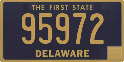 DE license plate 95972