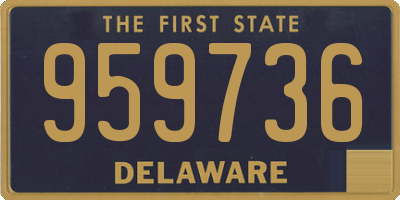 DE license plate 959736
