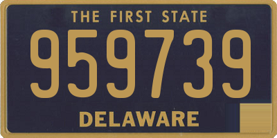 DE license plate 959739