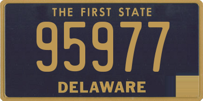 DE license plate 95977