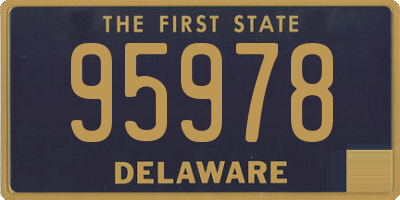 DE license plate 95978