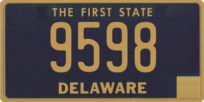 DE license plate 9598