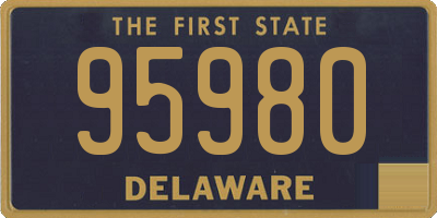 DE license plate 95980