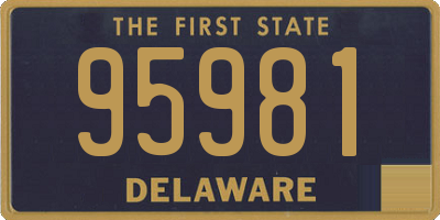 DE license plate 95981