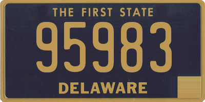 DE license plate 95983