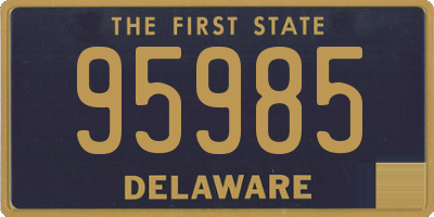DE license plate 95985