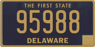 DE license plate 95988