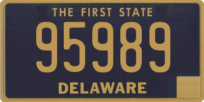 DE license plate 95989