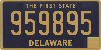 DE license plate 959895