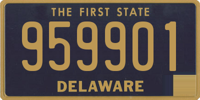 DE license plate 959901