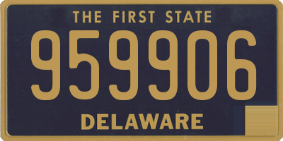 DE license plate 959906