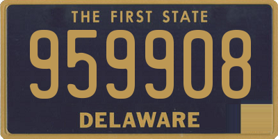 DE license plate 959908