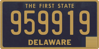 DE license plate 959919