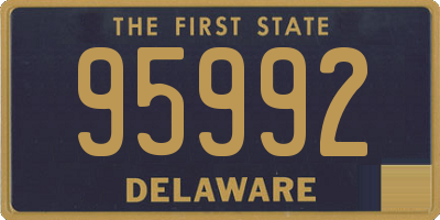 DE license plate 95992