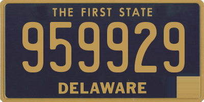 DE license plate 959929