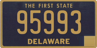 DE license plate 95993