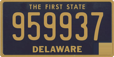 DE license plate 959937