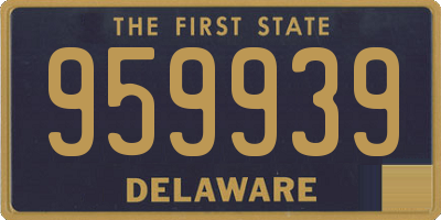 DE license plate 959939