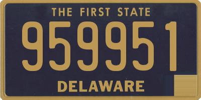 DE license plate 959951