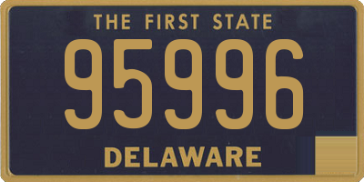 DE license plate 95996