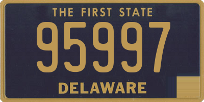 DE license plate 95997