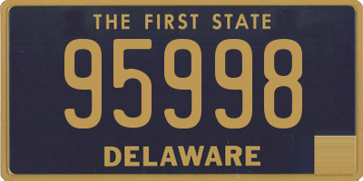 DE license plate 95998