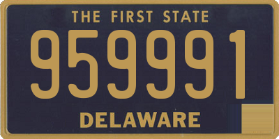 DE license plate 959991