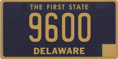 DE license plate 9600