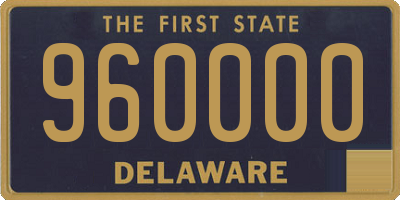 DE license plate 960000