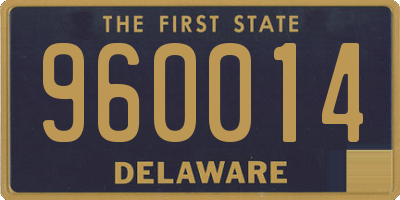 DE license plate 960014