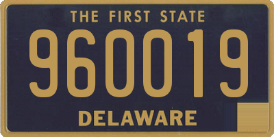 DE license plate 960019