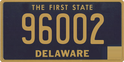 DE license plate 96002