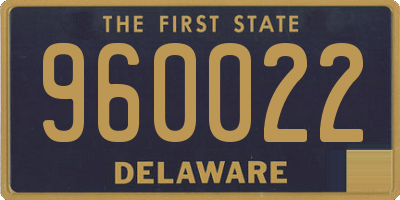 DE license plate 960022