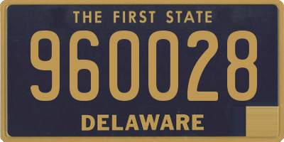 DE license plate 960028