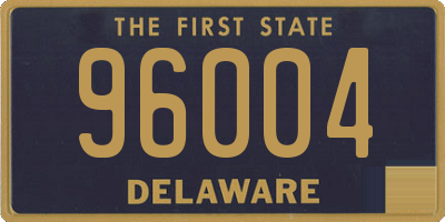 DE license plate 96004