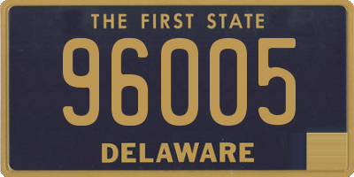 DE license plate 96005