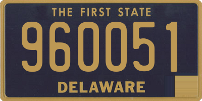 DE license plate 960051
