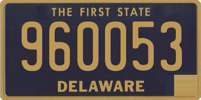 DE license plate 960053