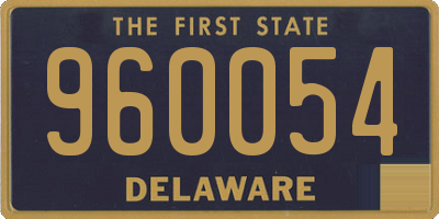 DE license plate 960054