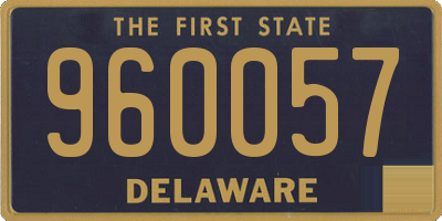 DE license plate 960057