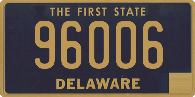 DE license plate 96006