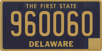 DE license plate 960060