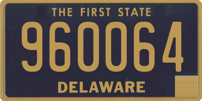 DE license plate 960064