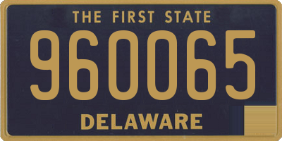 DE license plate 960065