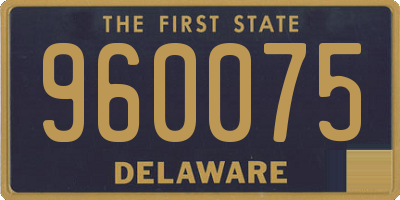 DE license plate 960075