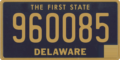 DE license plate 960085