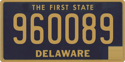 DE license plate 960089