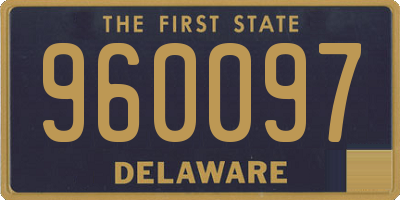DE license plate 960097