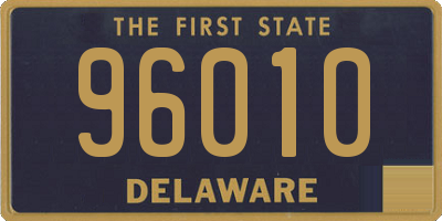DE license plate 96010