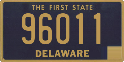 DE license plate 96011